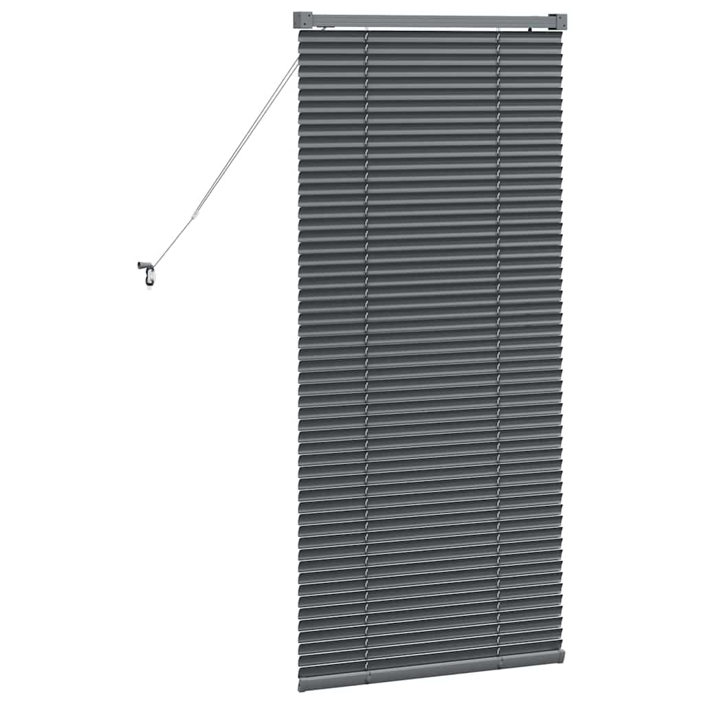 vidaXL Βενετσιάνικες Ρόδες Σκούρο Γκρι 130 x 55 εκ Αλουμίνιο