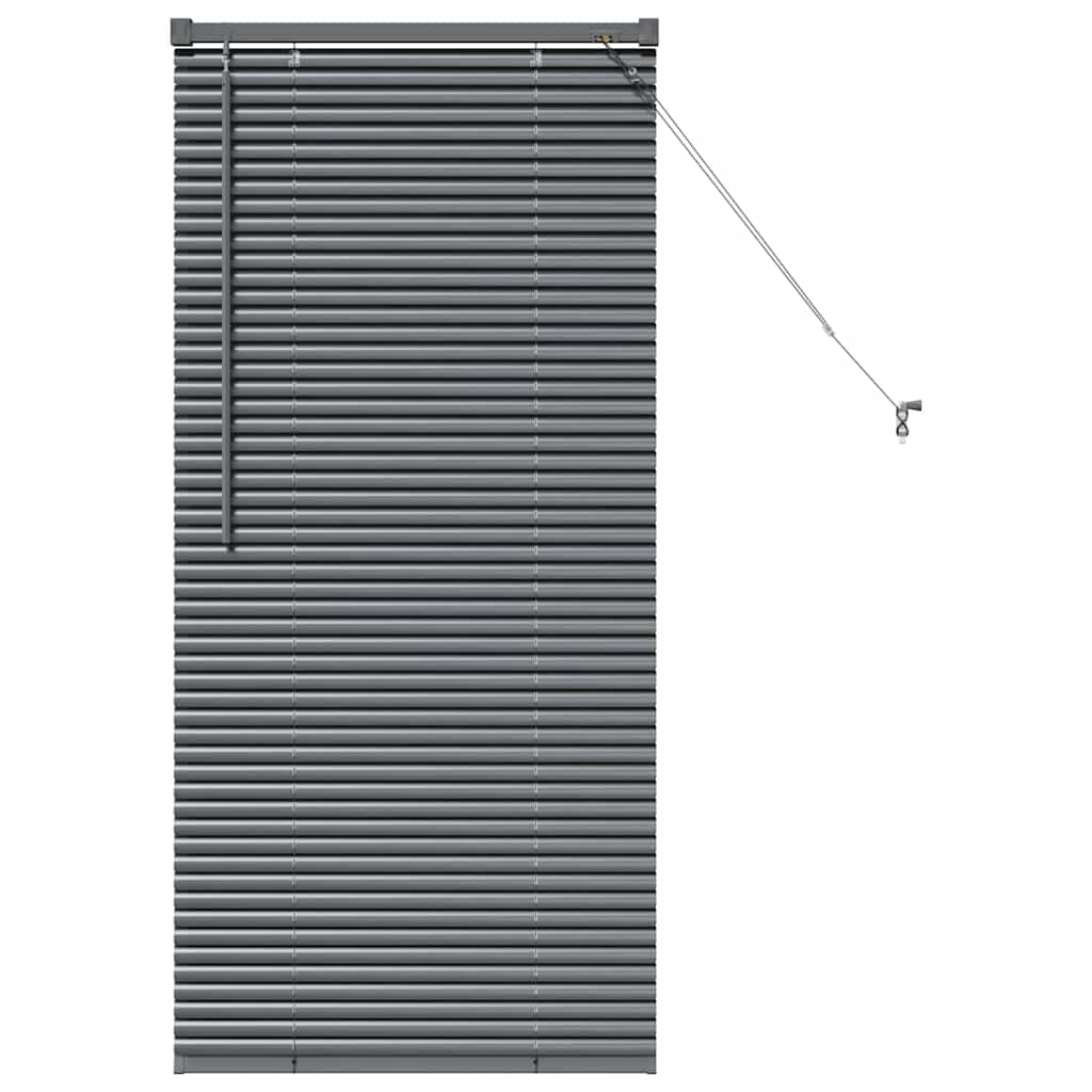 vidaXL Βενετσιάνικες Ρόδες Σκούρο Γκρι 130 x 55 εκ Αλουμίνιο