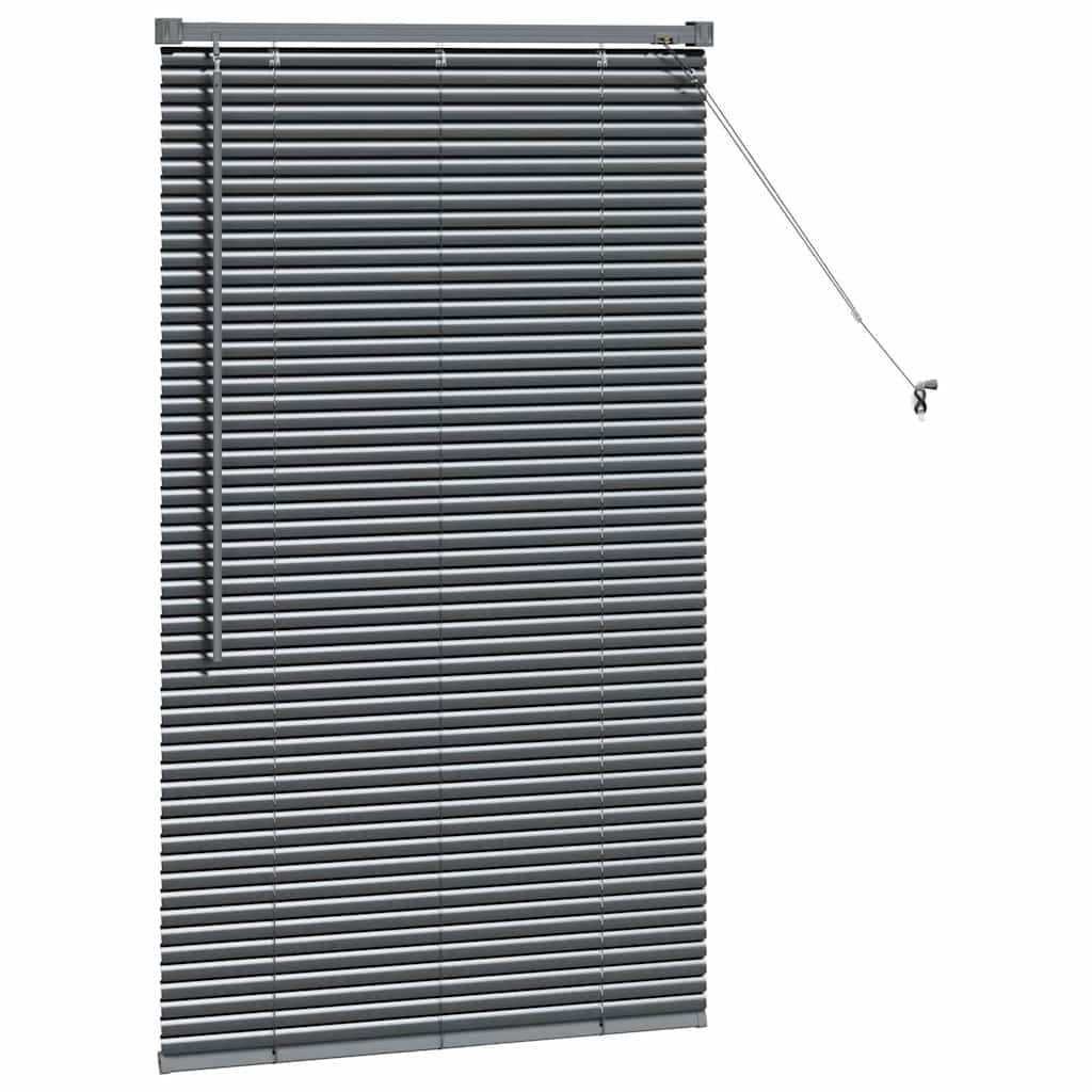 vidaXL Βενετσιάνικες Ρόδες Σκούρο Γκρι 130 x 75 εκ Αλουμίνιο