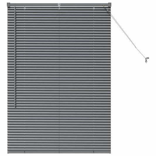 vidaXL Βενετσιάνικες Ρόδες Σκούρο Γκρι 130 x 85 εκ Αλουμίνιο