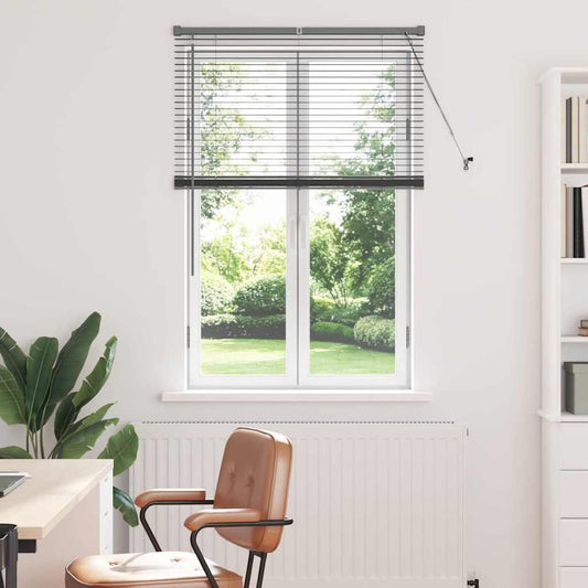 vidaXL Βενετσιάνικες Ρόδες Σκούρο Γκρι 130 x 90 εκ Αλουμίνιο