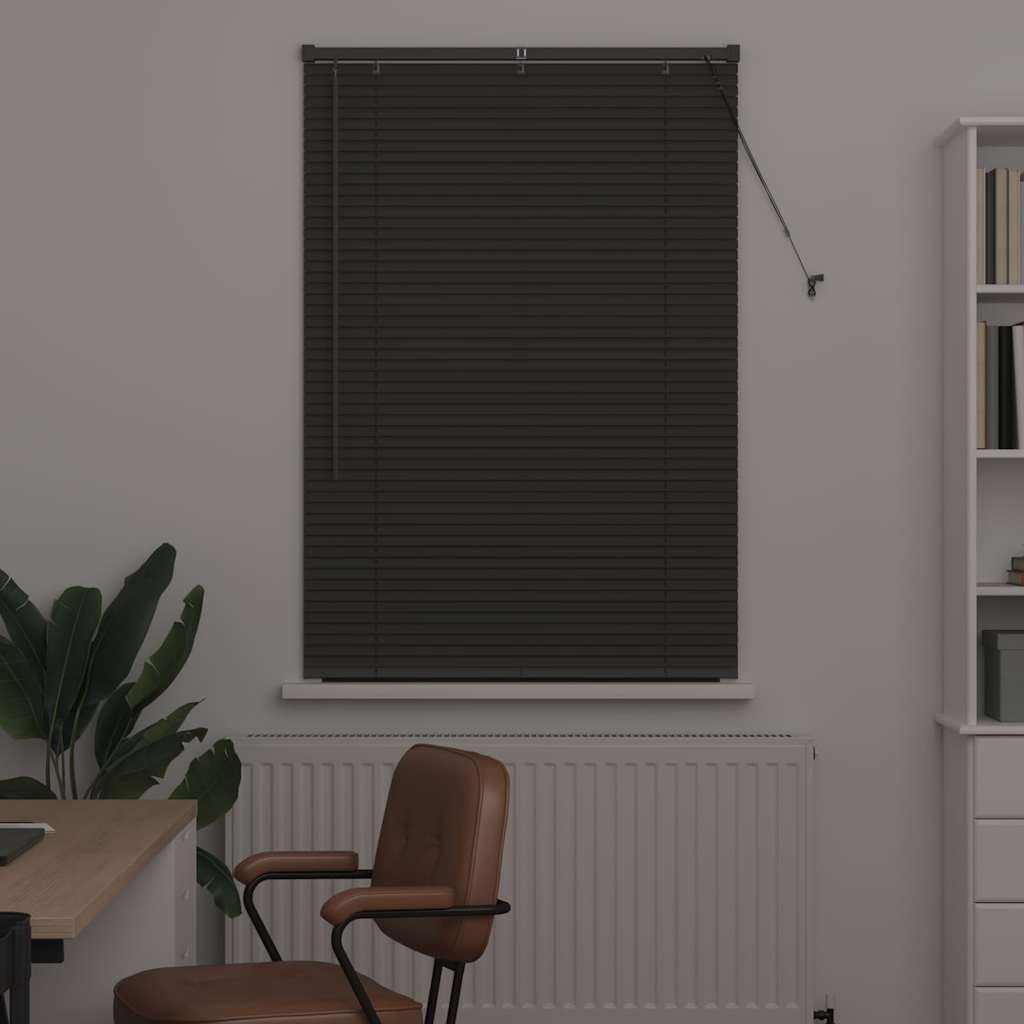 vidaXL Βενετσιάνικες Ρόδες Σκούρο Γκρι 130 x 95 εκ Αλουμίνιο