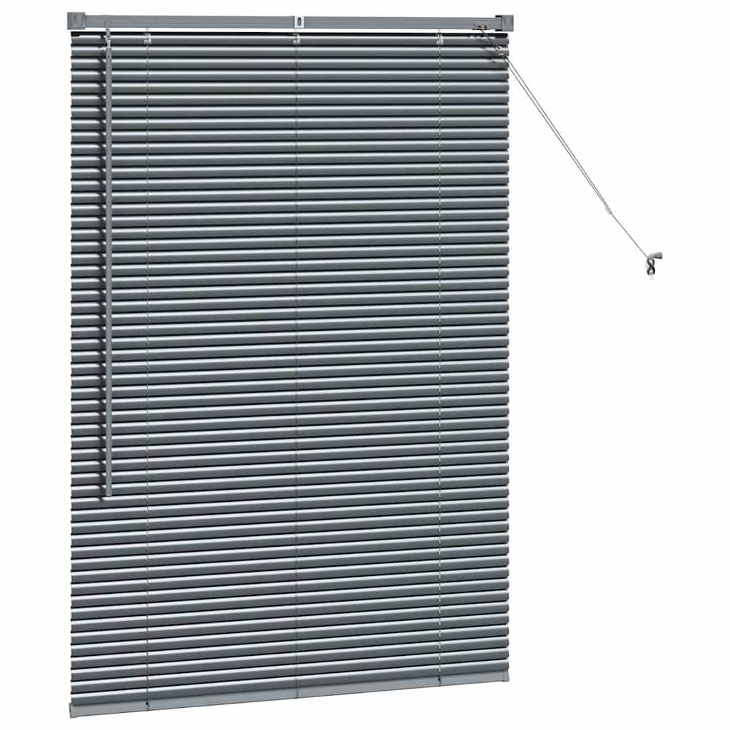 vidaXL Βενετσιάνικες Ρόδες Σκούρο Γκρι 130 x 95 εκ Αλουμίνιο