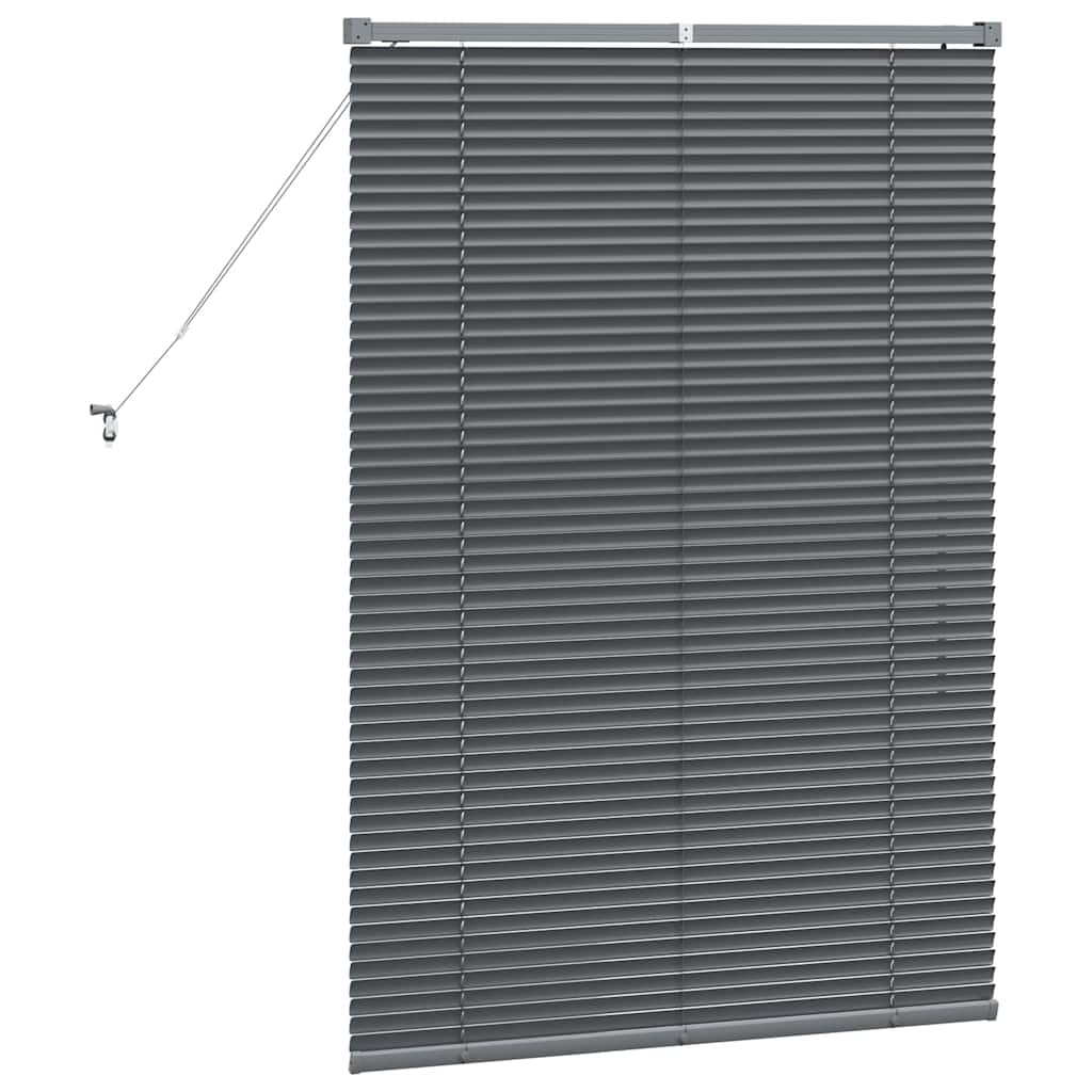 vidaXL Βενετσιάνικες Ρόδες Σκούρο Γκρι 130 x 95 εκ Αλουμίνιο