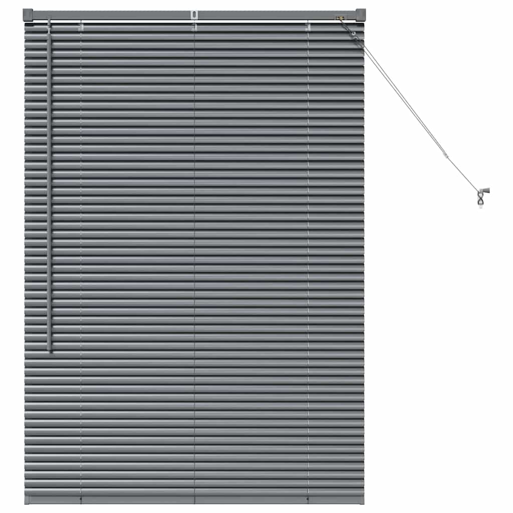 vidaXL Βενετσιάνικες Ρόδες Σκούρο Γκρι 130 x 95 εκ Αλουμίνιο