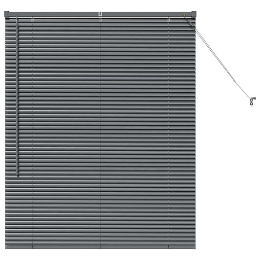 vidaXL Βενετσιάνικες Ρόδες Σκούρο Γκρι 130 x 100 cm Αλουμίνιο