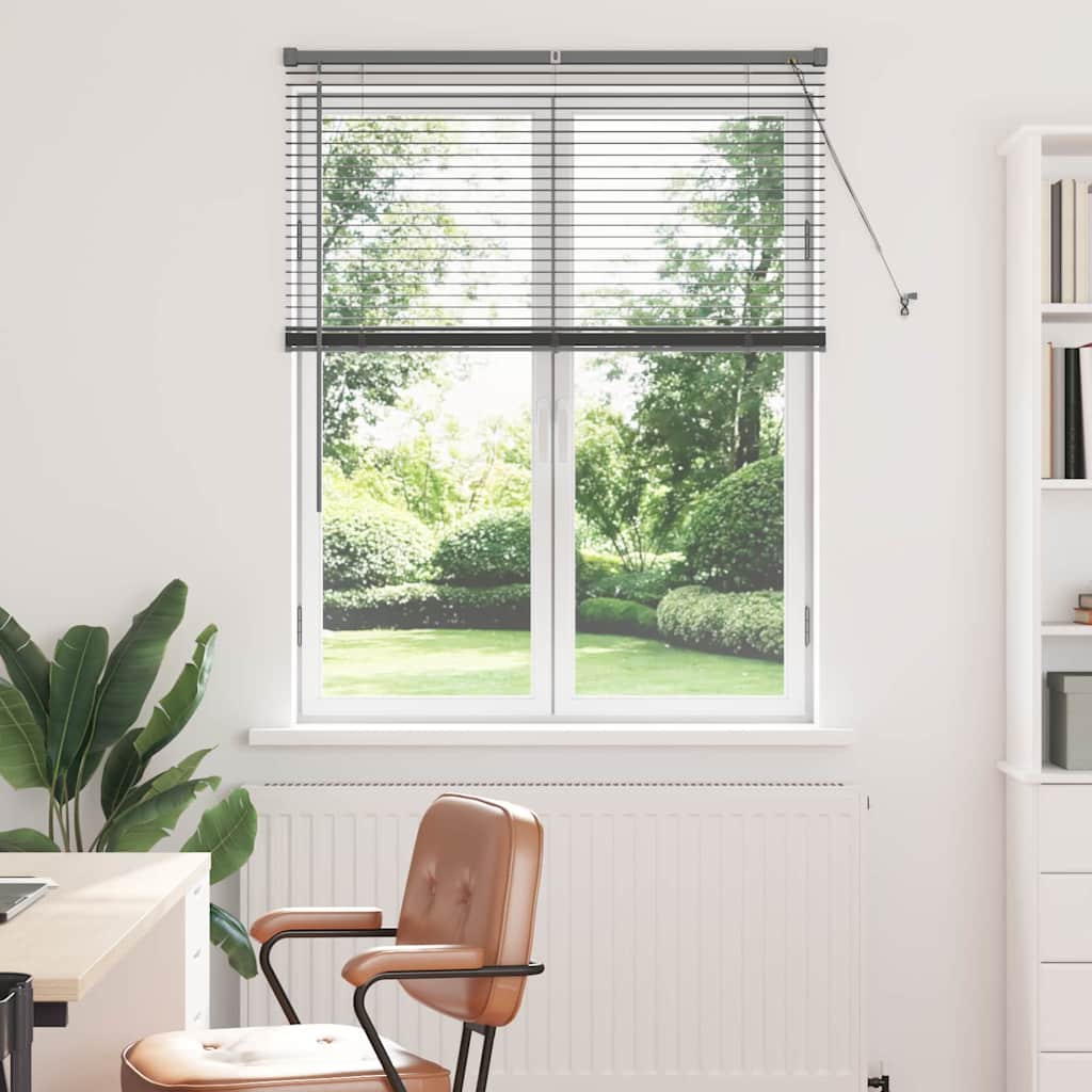 vidaXL Βενετσιάνικες Ρόδες Σκούρο Γκρι 130 x 105 εκ Αλουμίνιο
