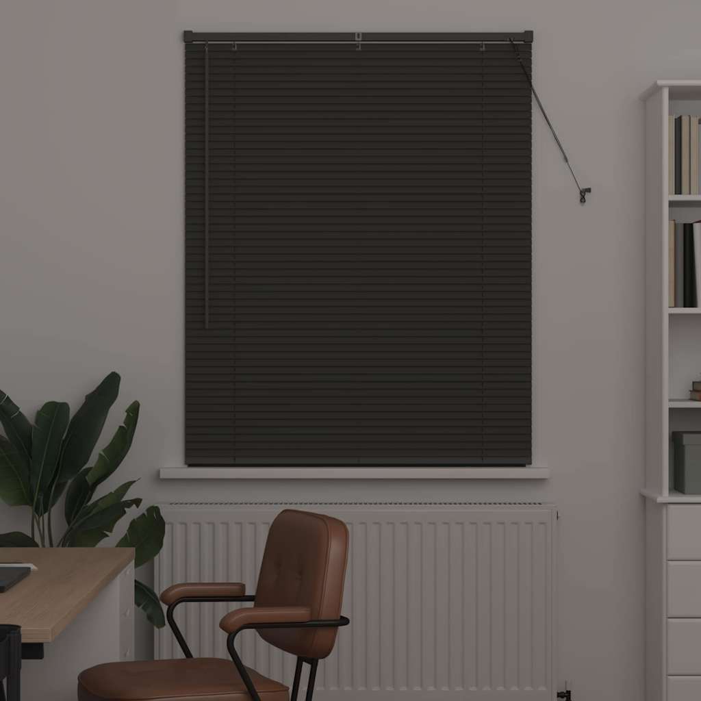 vidaXL Βενετσιάνικες Ρόδες Σκούρο Γκρι 130 x 105 εκ Αλουμίνιο