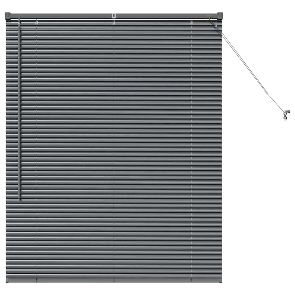 vidaXL Βενετσιάνικες Ρόδες Σκούρο Γκρι 130 x 105 εκ Αλουμίνιο