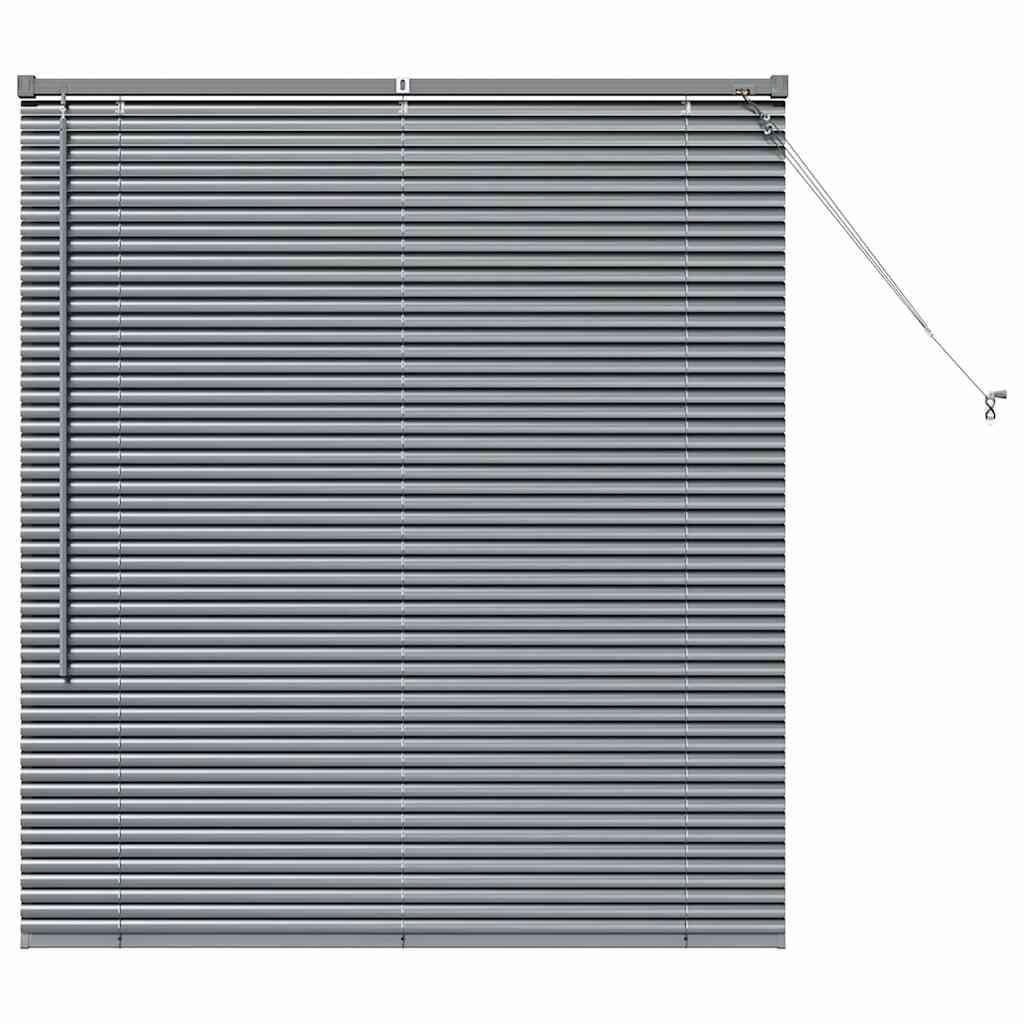 vidaXL Βενετσιάνικες Ρόδες Σκούρο Γκρι 130 x 110 εκ Αλουμίνιο