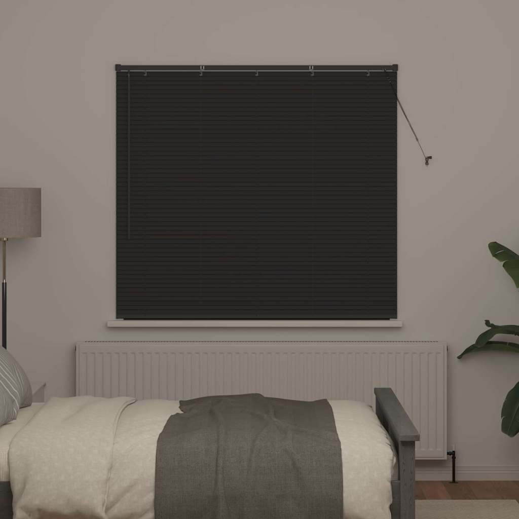 vidaXL Βενετσιάνικες Ρόδες Σκούρο Γκρι 130 x 145 εκ Αλουμίνιο