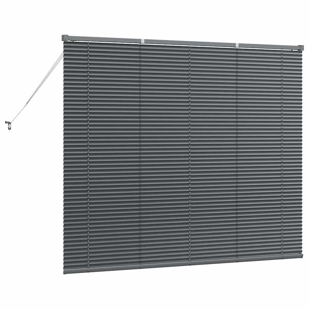 vidaXL Βενετσιάνικες Ρόδες Σκούρο Γκρι 130 x 160 εκ Αλουμίνιο