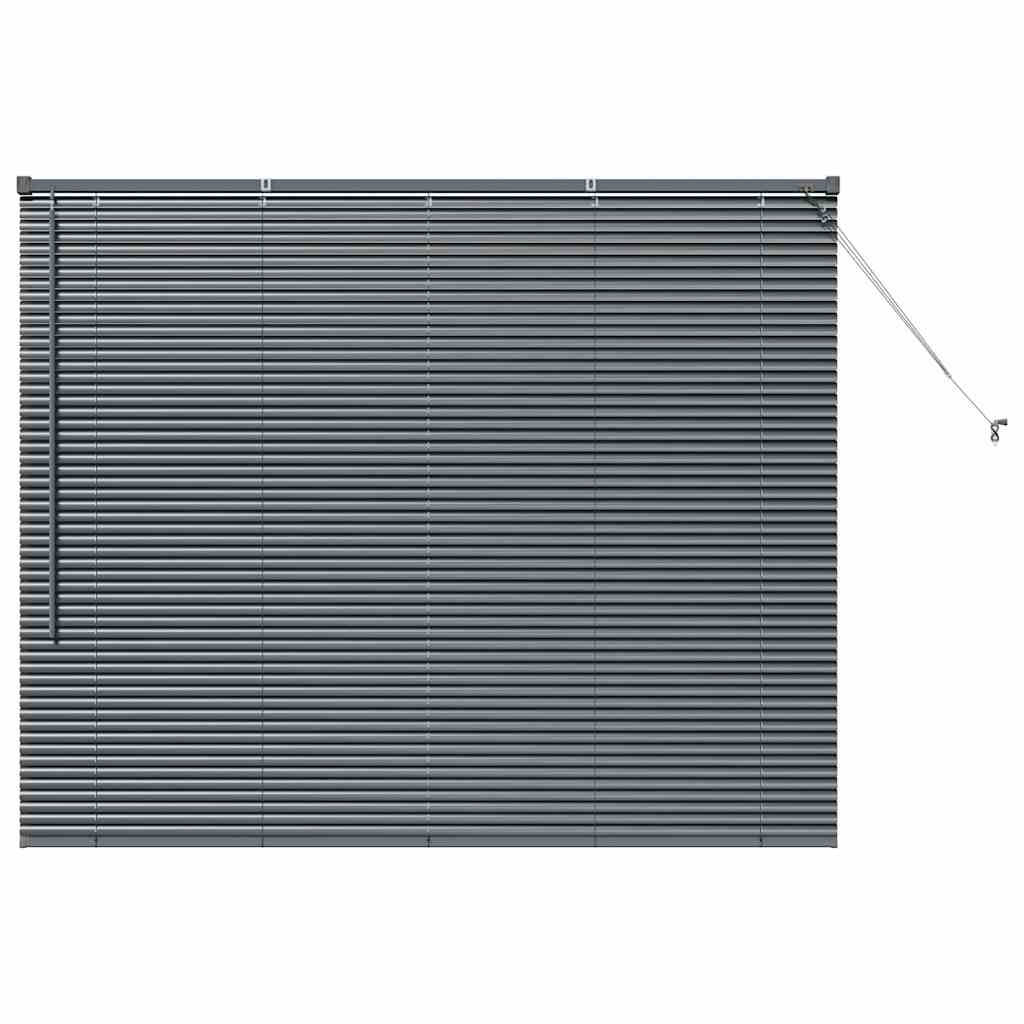 vidaXL Βενετσιάνικες Ρόδες Σκούρο Γκρι 130 x 160 εκ Αλουμίνιο
