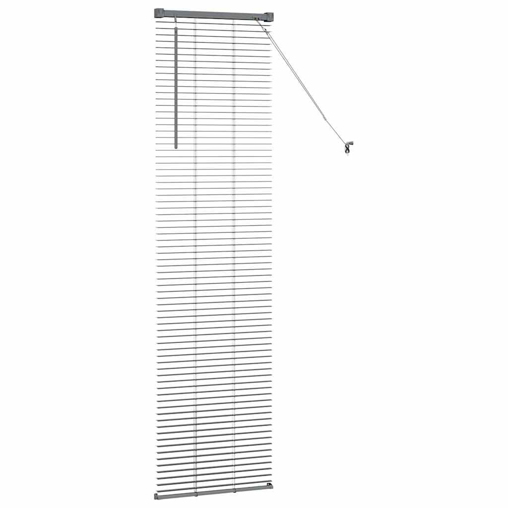 vidaXL Βενετσιάνικες Ρόδες Σκούρο Γκρι 175 x 40 εκ Αλουμίνιο