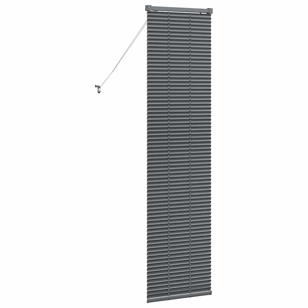 vidaXL Βενετσιάνικες Ρόδες Σκούρο Γκρι 175 x 45 εκ Αλουμίνιο