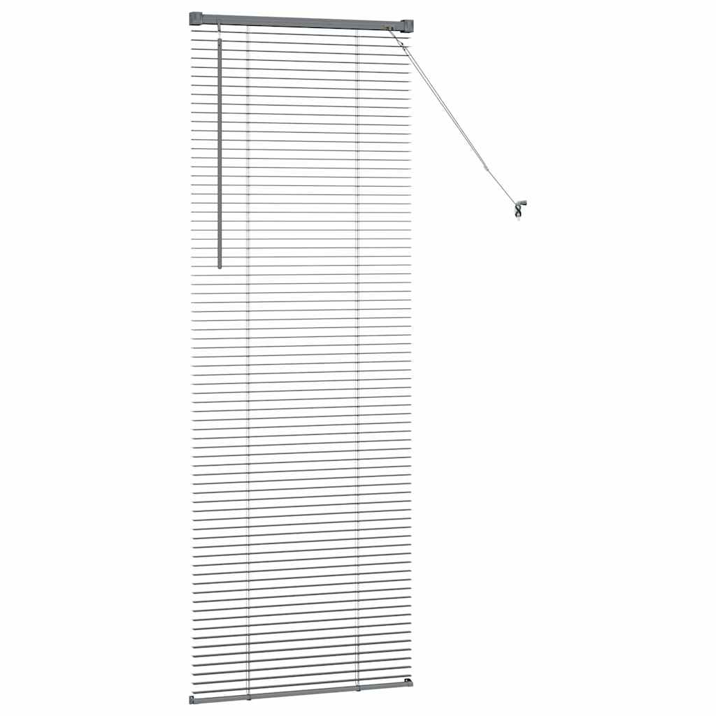 vidaXL Βενετσιάνικες Ρόδες Σκούρο Γκρι 175 x 55 εκ Αλουμίνιο