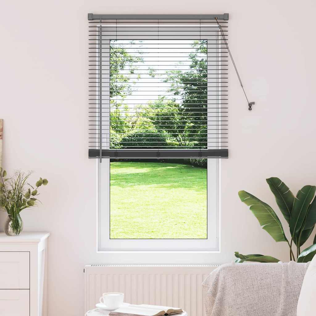 vidaXL Βενετσιάνικες Ρόδες Σκούρο Γκρι 175 x 75 εκ Αλουμίνιο