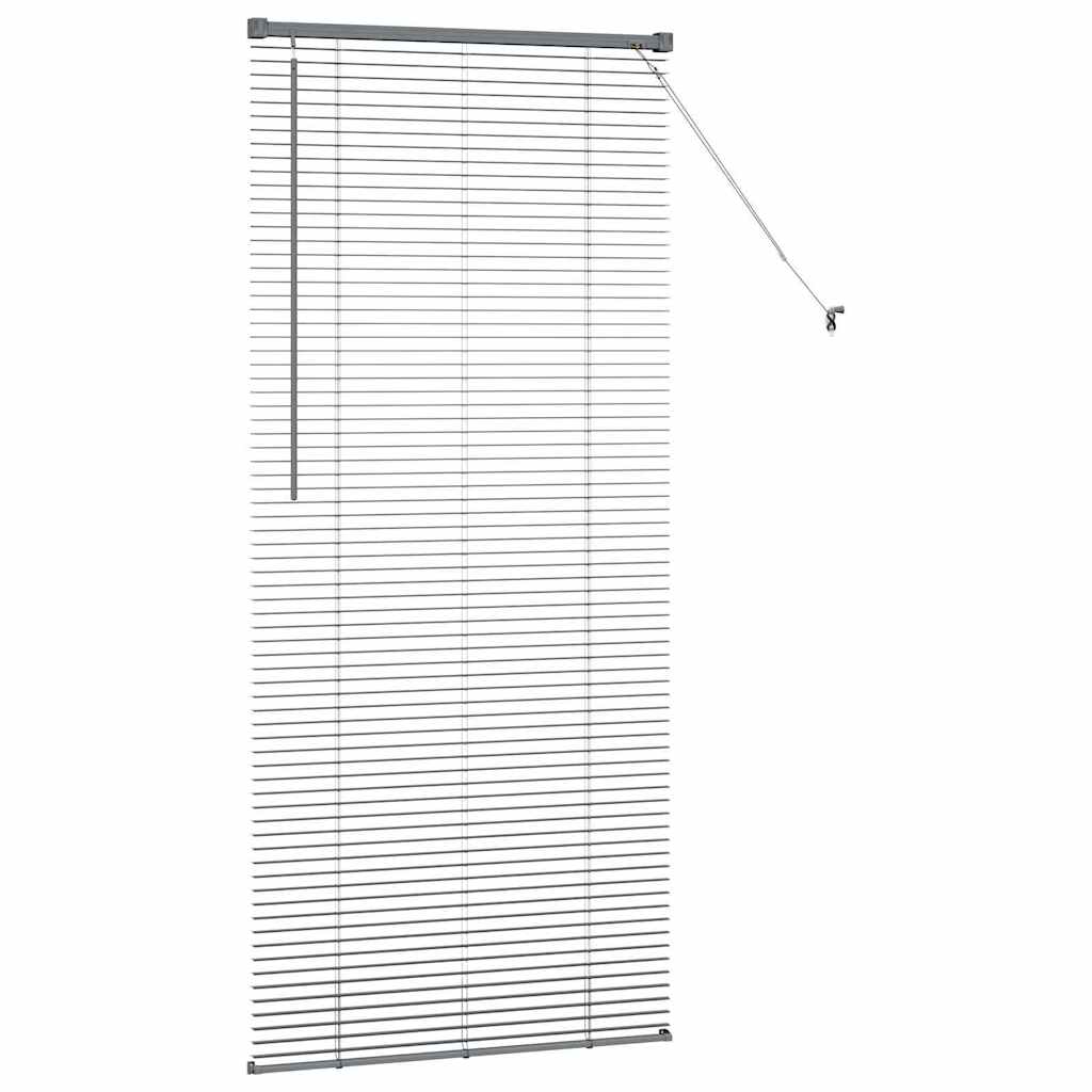 vidaXL Βενετσιάνικες Ρόδες Σκούρο Γκρι 175 x 75 εκ Αλουμίνιο