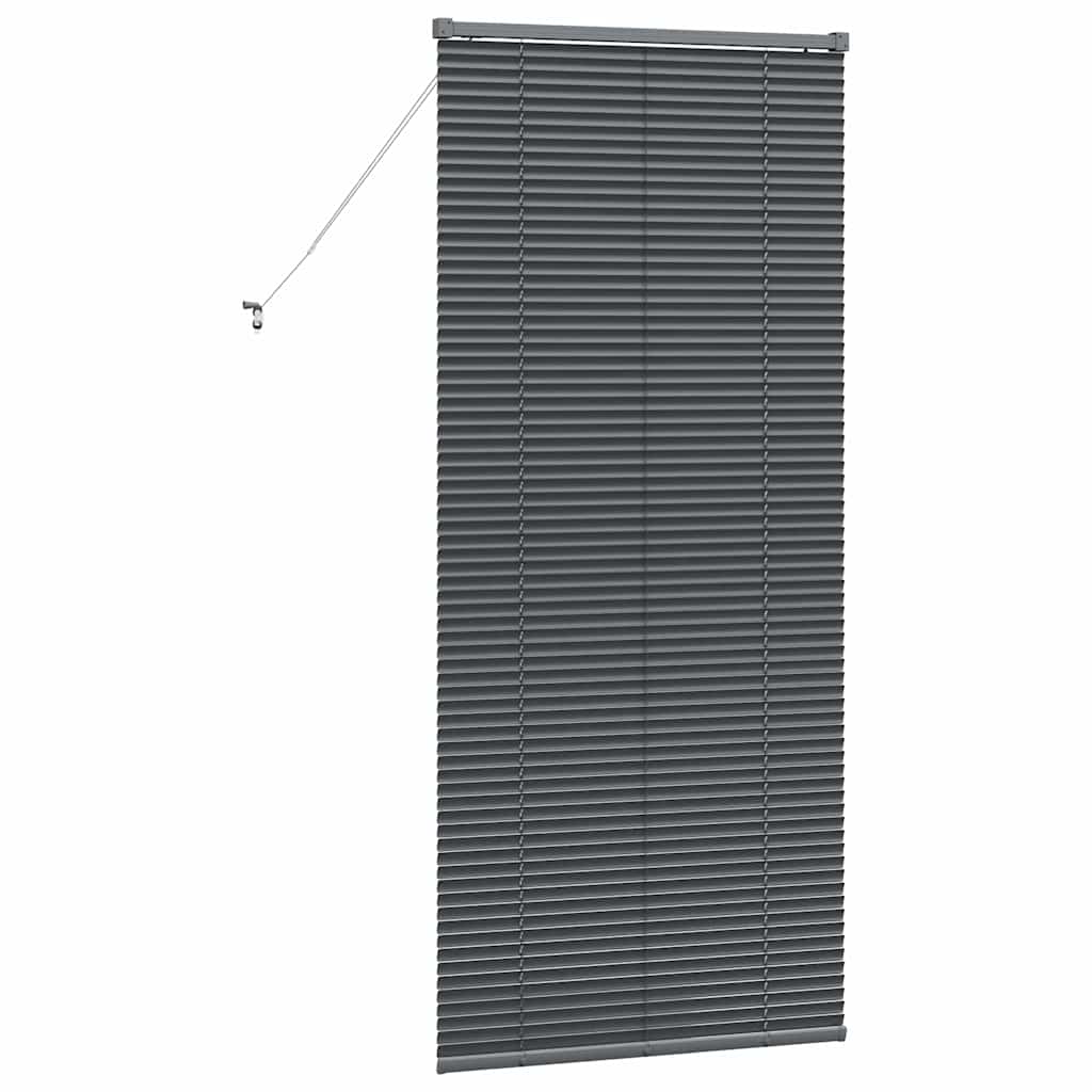 vidaXL Βενετσιάνικες Ρόδες Σκούρο Γκρι 175 x 75 εκ Αλουμίνιο