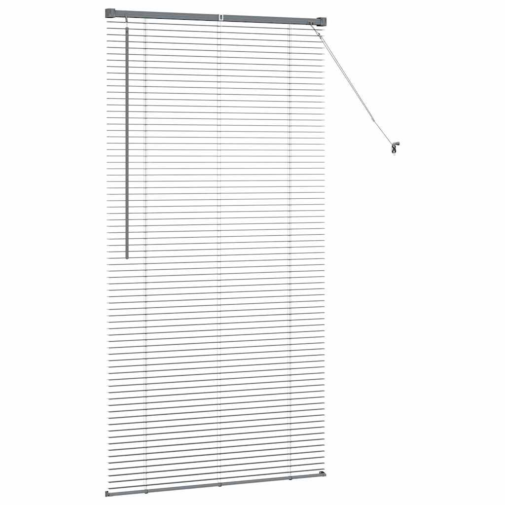 vidaXL Βενετσιάνικες Ρόδες Σκούρο Γκρι 175 x 85 εκ Αλουμίνιο