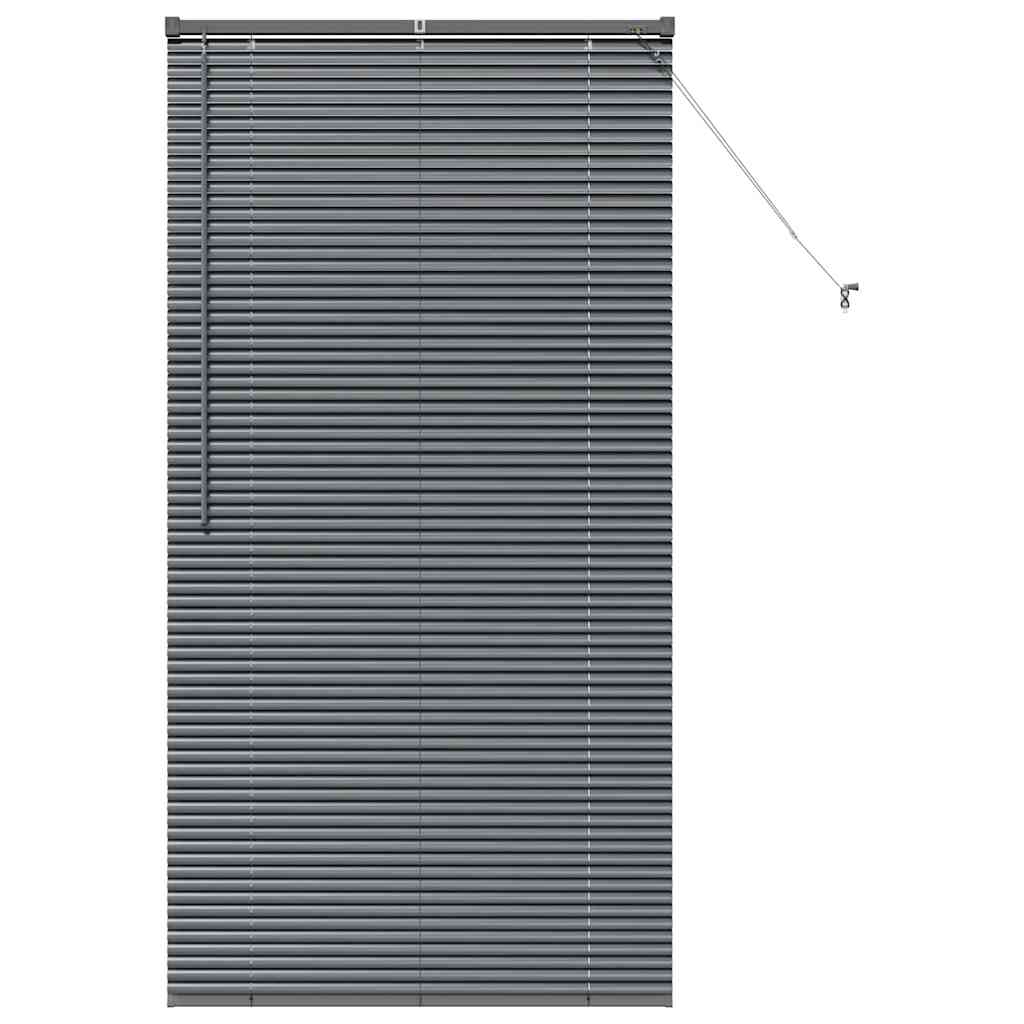 vidaXL Βενετσιάνικες Ρόδες Σκούρο Γκρι 175 x 85 εκ Αλουμίνιο