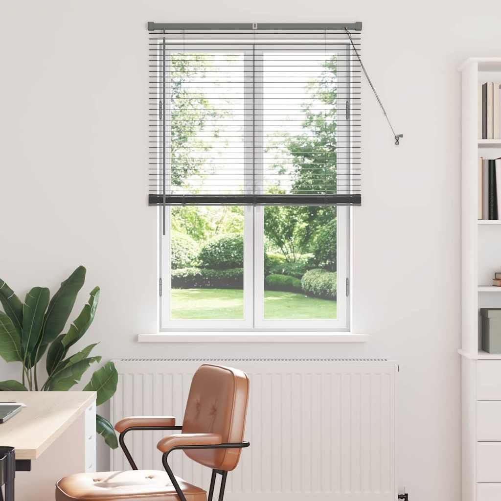 vidaXL Βενετσιάνικες Ρόδες Σκούρο Γκρι 175 x 90 εκ Αλουμίνιο