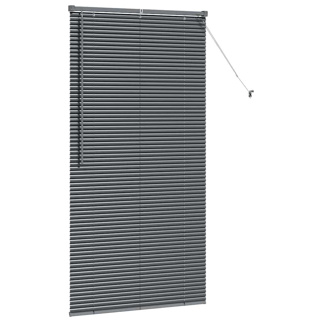 vidaXL Βενετσιάνικες Ρόδες Σκούρο Γκρι 175 x 90 εκ Αλουμίνιο