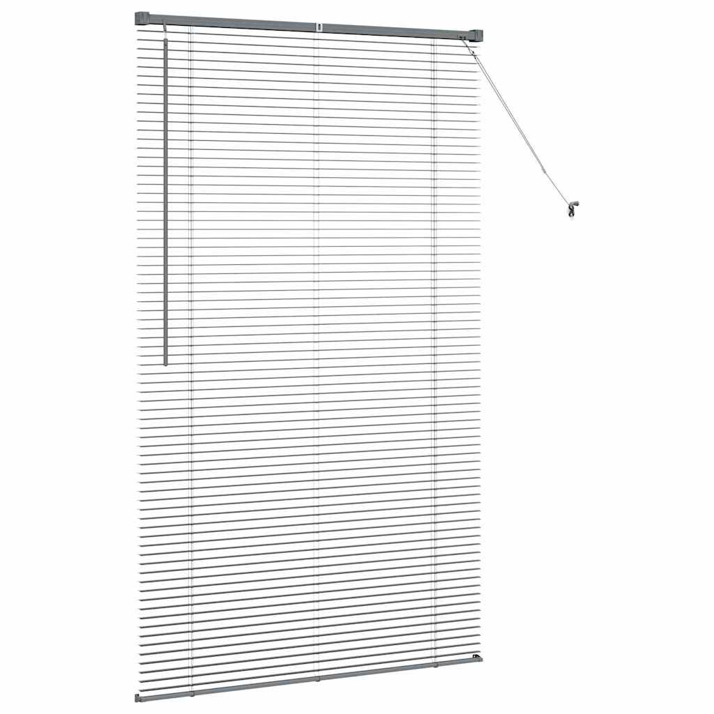 vidaXL Βενετσιάνικες Ρόδες Σκούρο Γκρι 175 x 100 εκ. Αλουμίνιο