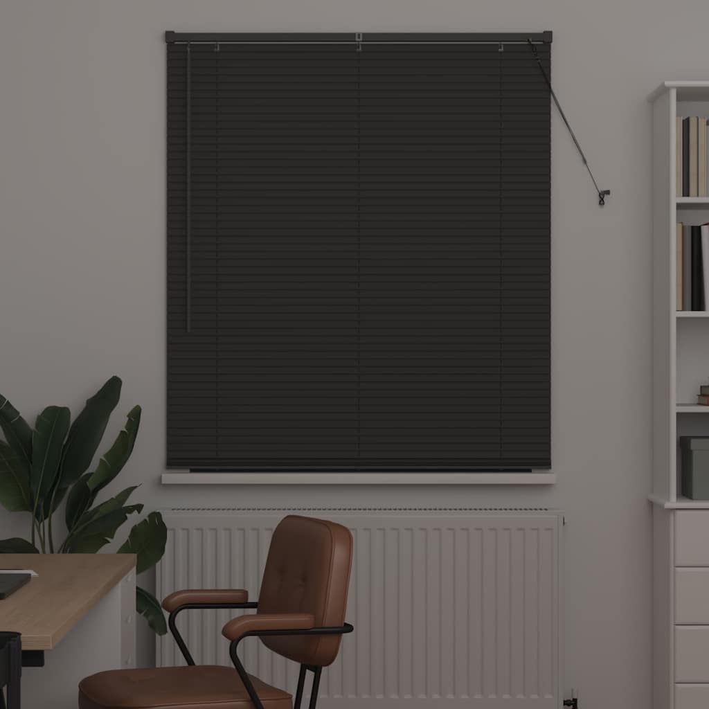 vidaXL Βενετσιάνικες Ρόδες Σκούρο Γκρι 175 x 110 εκ Αλουμίνιο