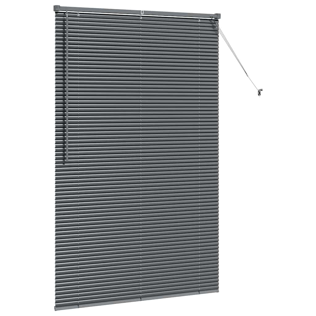 vidaXL Βενετσιάνικες Ρόδες Σκούρο Γκρι 175 x 110 εκ Αλουμίνιο