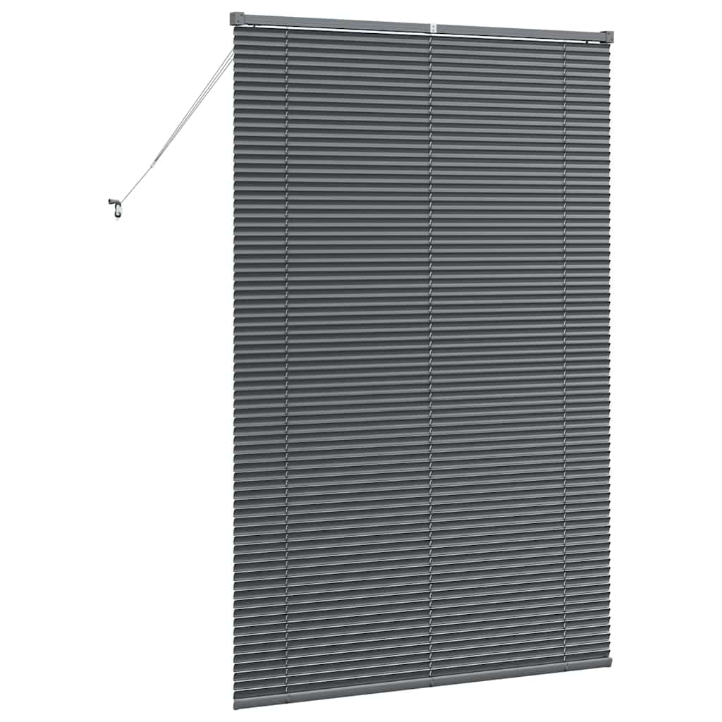 vidaXL Βενετσιάνικες Ρόδες Σκούρο Γκρι 175 x 110 εκ Αλουμίνιο