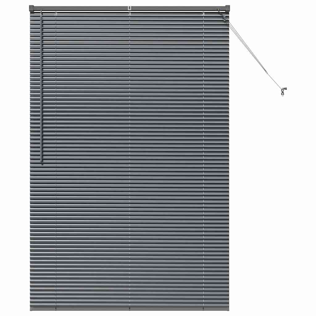 vidaXL Βενετσιάνικες Ρόδες Σκούρο Γκρι 175 x 110 εκ Αλουμίνιο