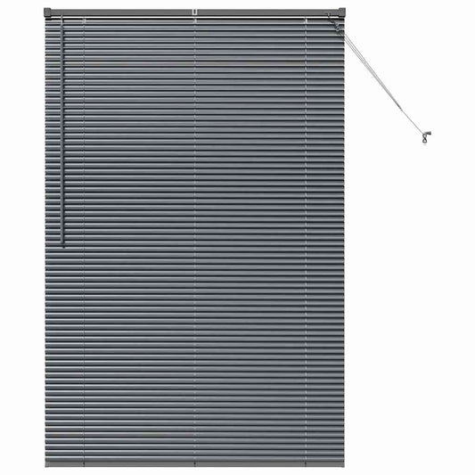 vidaXL Βενετσιάνικες Ρόδες Σκούρο Γκρι 175 x 110 εκ Αλουμίνιο