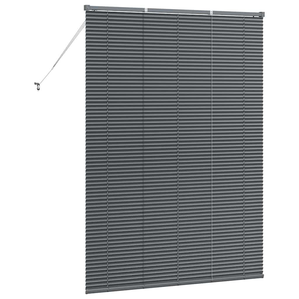 vidaXL Βενετσιάνικες Ρόδες Σκούρο Γκρι 175 x 130 εκ Αλουμίνιο