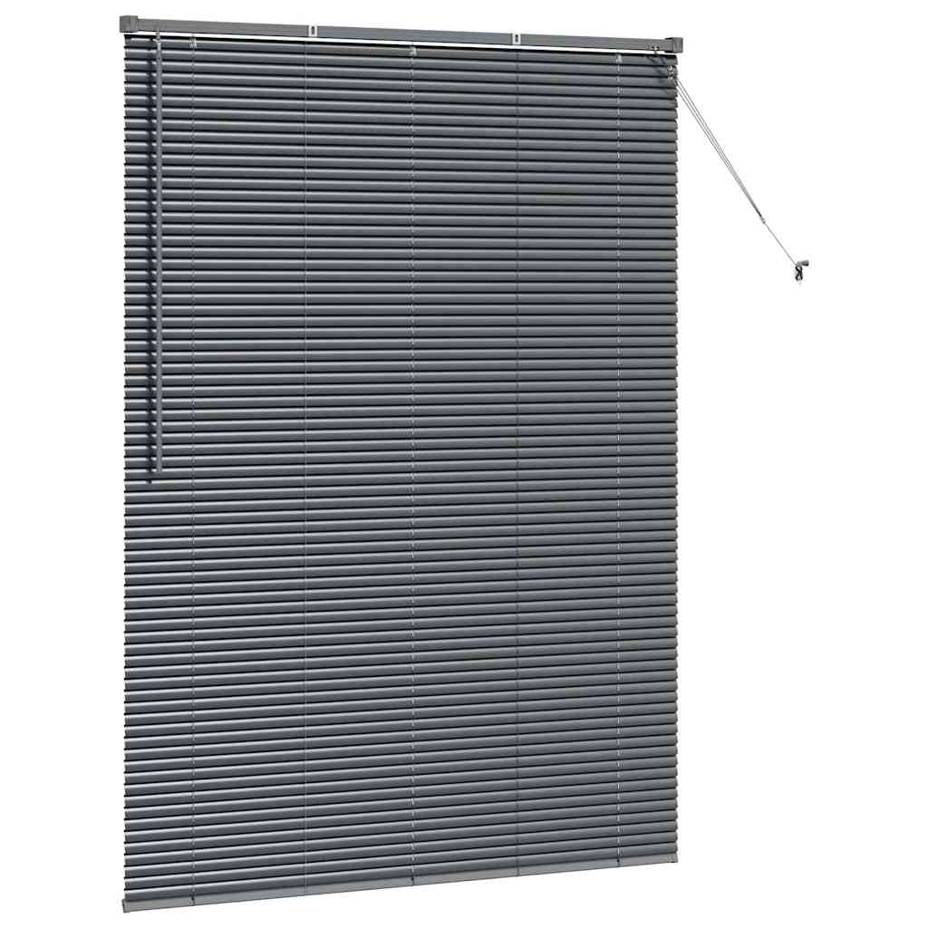 vidaXL Βενετσιάνικες Ρόδες Σκούρο Γκρι 175 x 135 εκ Αλουμίνιο