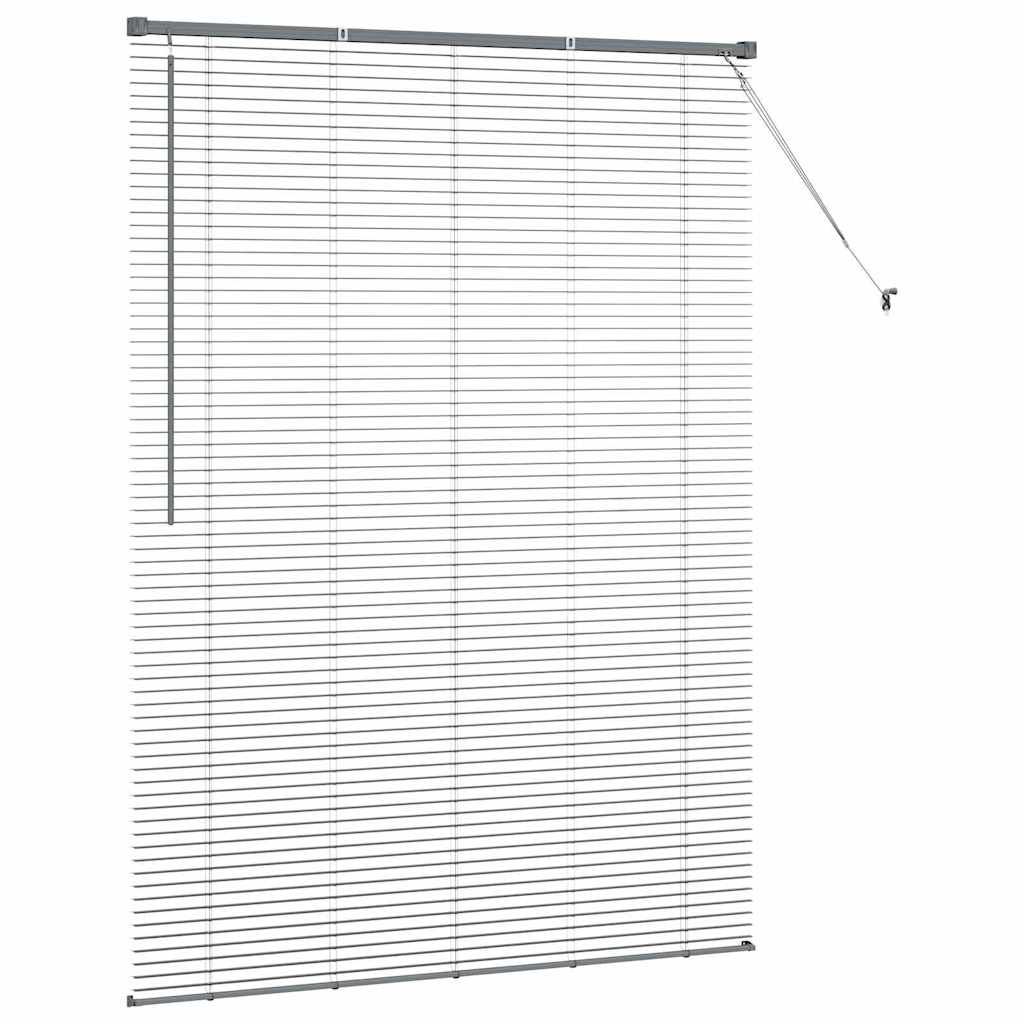 vidaXL Βενετσιάνικες Ρόδες Σκούρο Γκρι 175 x 135 εκ Αλουμίνιο