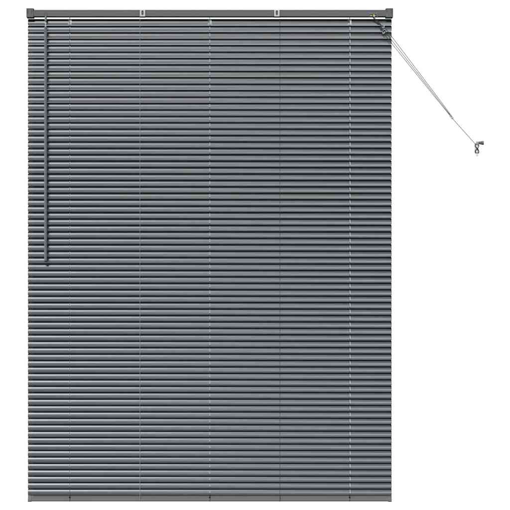 vidaXL Βενετσιάνικες Ρόδες Σκούρο Γκρι 175 x 135 εκ Αλουμίνιο