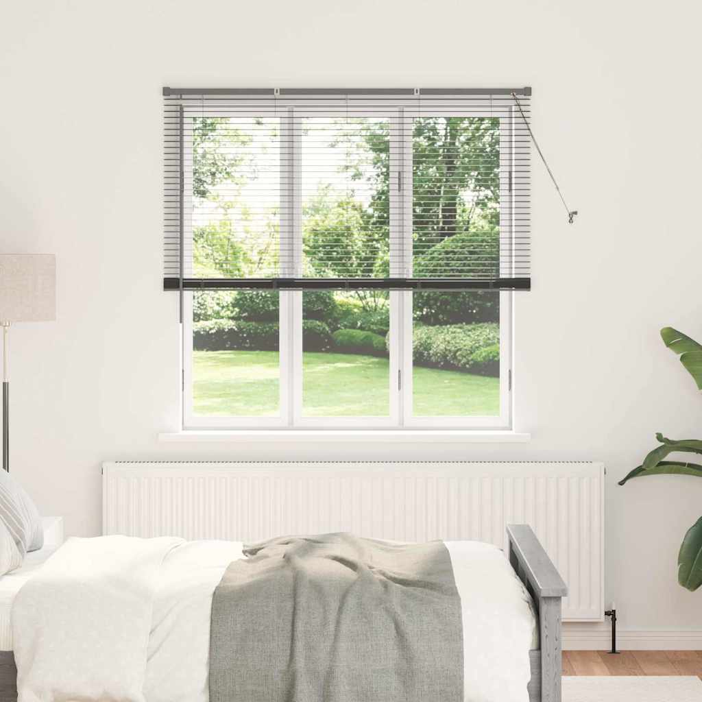 vidaXL Βενετσιάνικες Ρόδες Σκούρο Γκρι 175 x 140 εκ. Αλουμίνιο