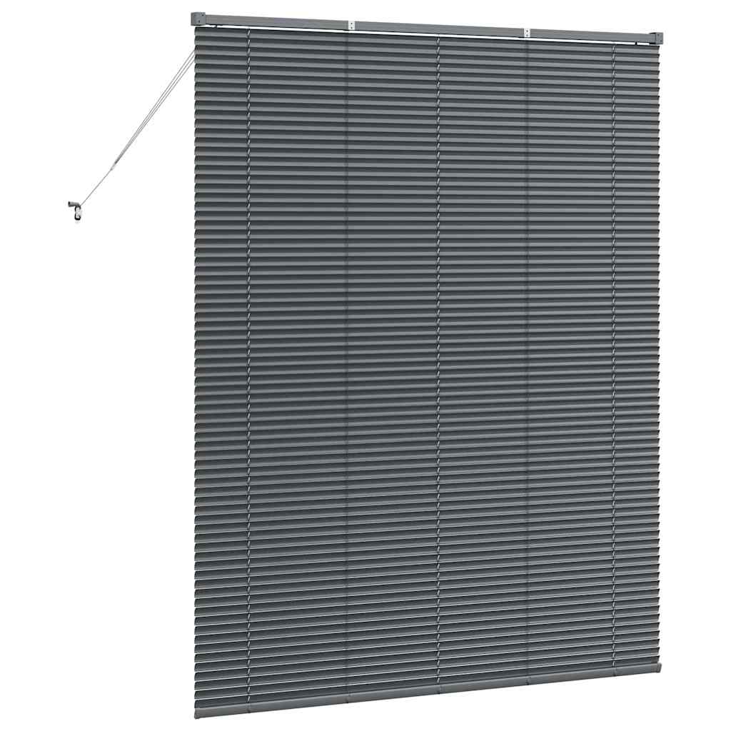 vidaXL Βενετσιάνικες Ρόδες Σκούρο Γκρι 175 x 140 εκ. Αλουμίνιο