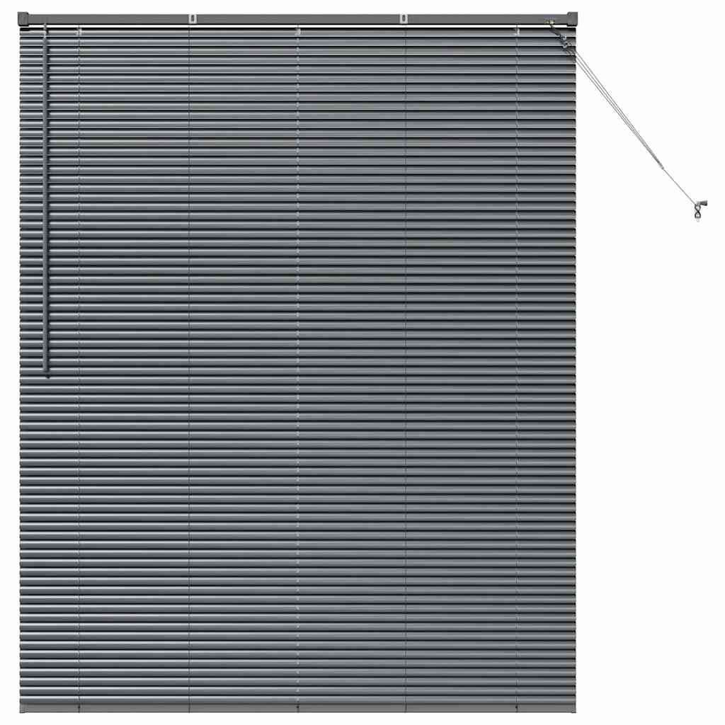vidaXL Βενετσιάνικες Ρόδες Σκούρο Γκρι 175 x 140 εκ. Αλουμίνιο