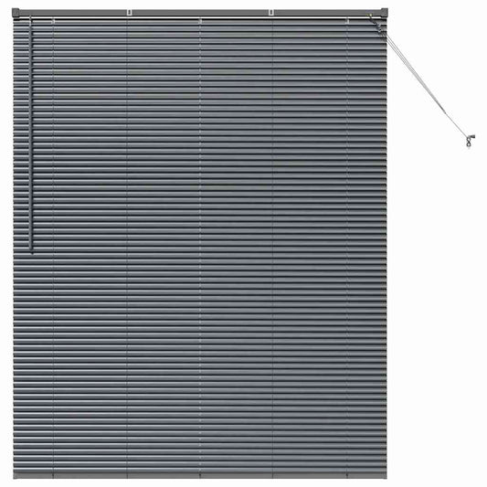 vidaXL Βενετσιάνικες Ρόδες Σκούρο Γκρι 175 x 150 εκ Αλουμίνιο