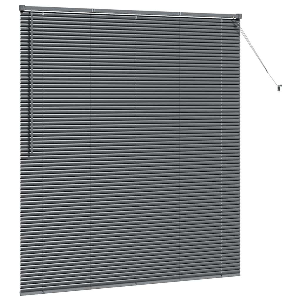 vidaXL Βενετσιάνικες Ρόδες Σκούρο Γκρι 175 x 155 εκ Αλουμίνιο