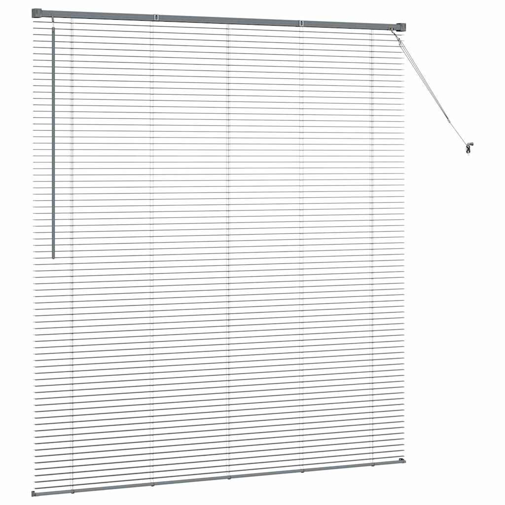 vidaXL Βενετσιάνικες Ρόδες Σκούρο Γκρι 175 x 160 εκ Αλουμίνιο