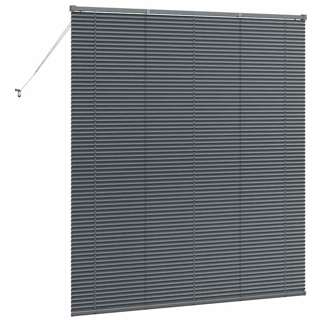 vidaXL Βενετσιάνικες Ρόδες Σκούρο Γκρι 175 x 160 εκ Αλουμίνιο