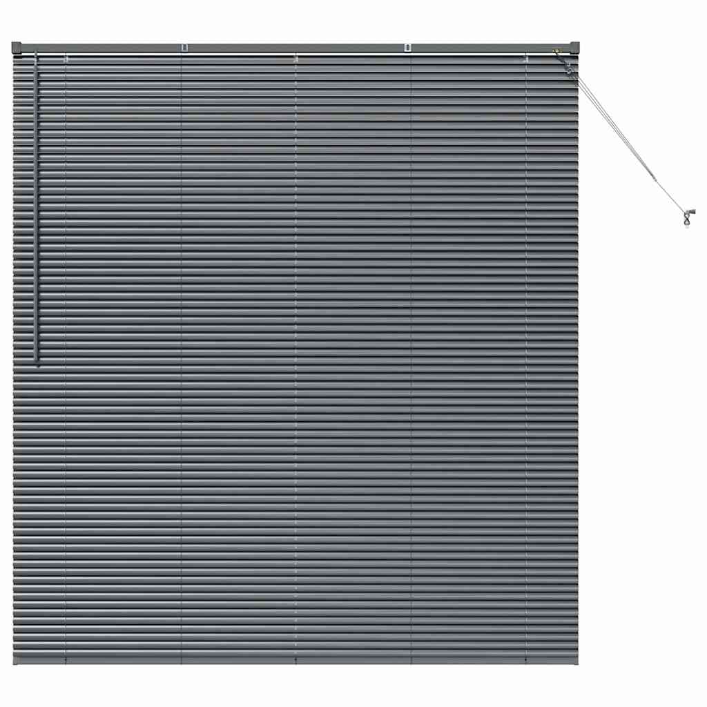 vidaXL Βενετσιάνικες Ρόδες Σκούρο Γκρι 175 x 160 εκ Αλουμίνιο
