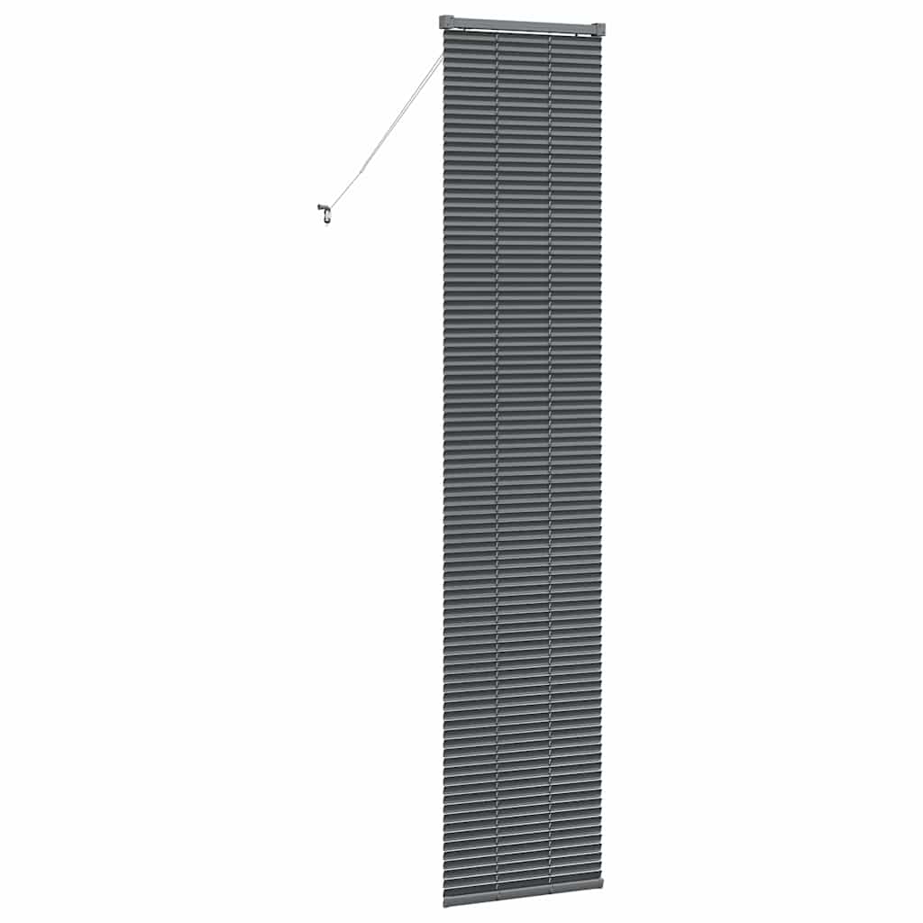 vidaXL Βενετσιάνικες Ρόδες Σκούρο Γκρι 220 x 40 εκ Αλουμίνιο