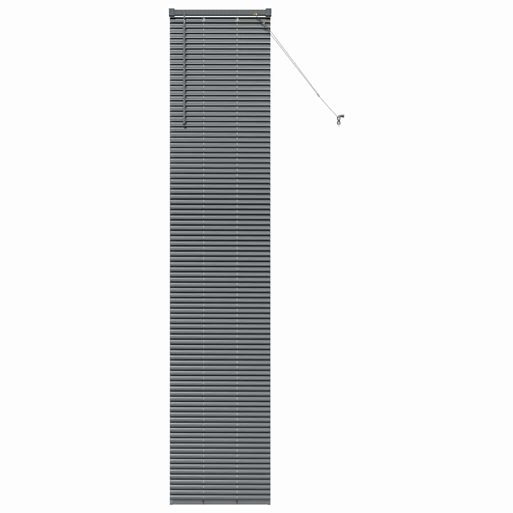 vidaXL Βενετσιάνικες Ρόδες Σκούρο Γκρι 220 x 50 εκ Αλουμίνιο
