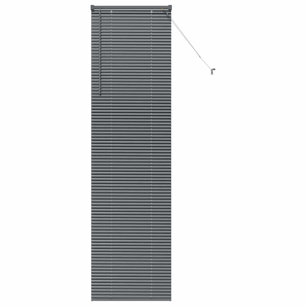 vidaXL Βενετσιάνικες Ρόδες Σκούρο Γκρι 220 x 55 εκ Αλουμίνιο