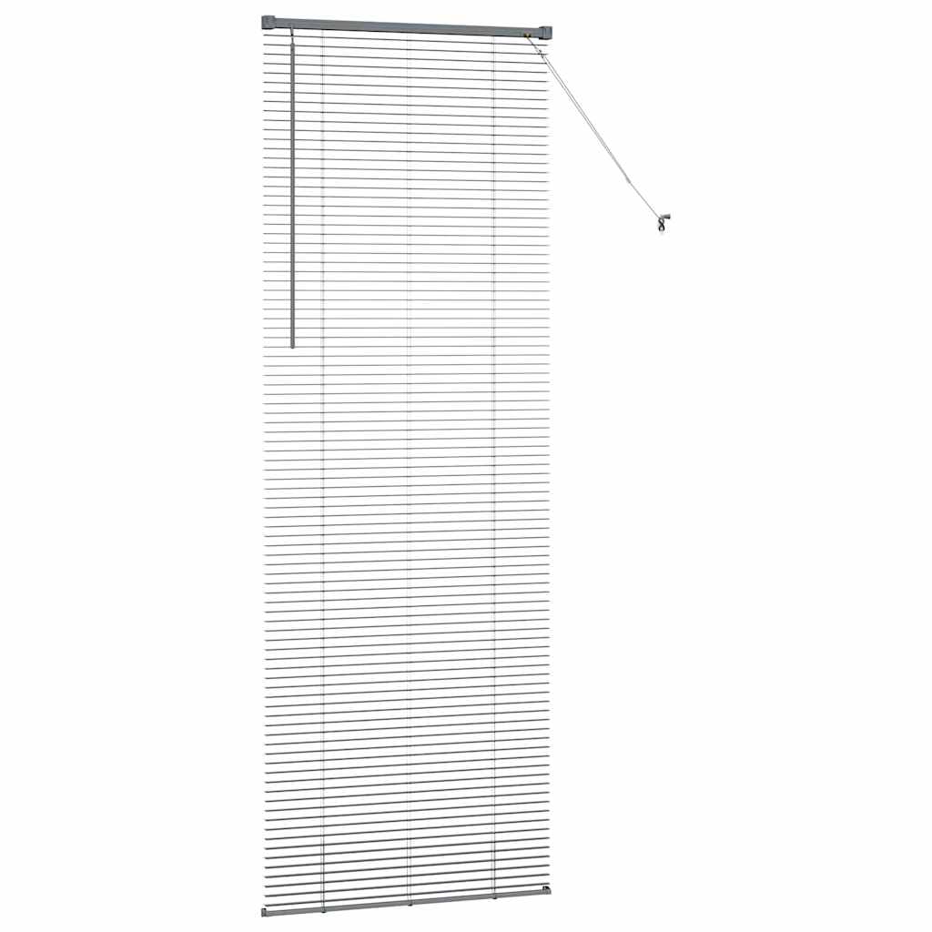 vidaXL Βενετσιάνικες Ρόδες Σκούρο Γκρι 220 x 75 εκ Αλουμίνιο