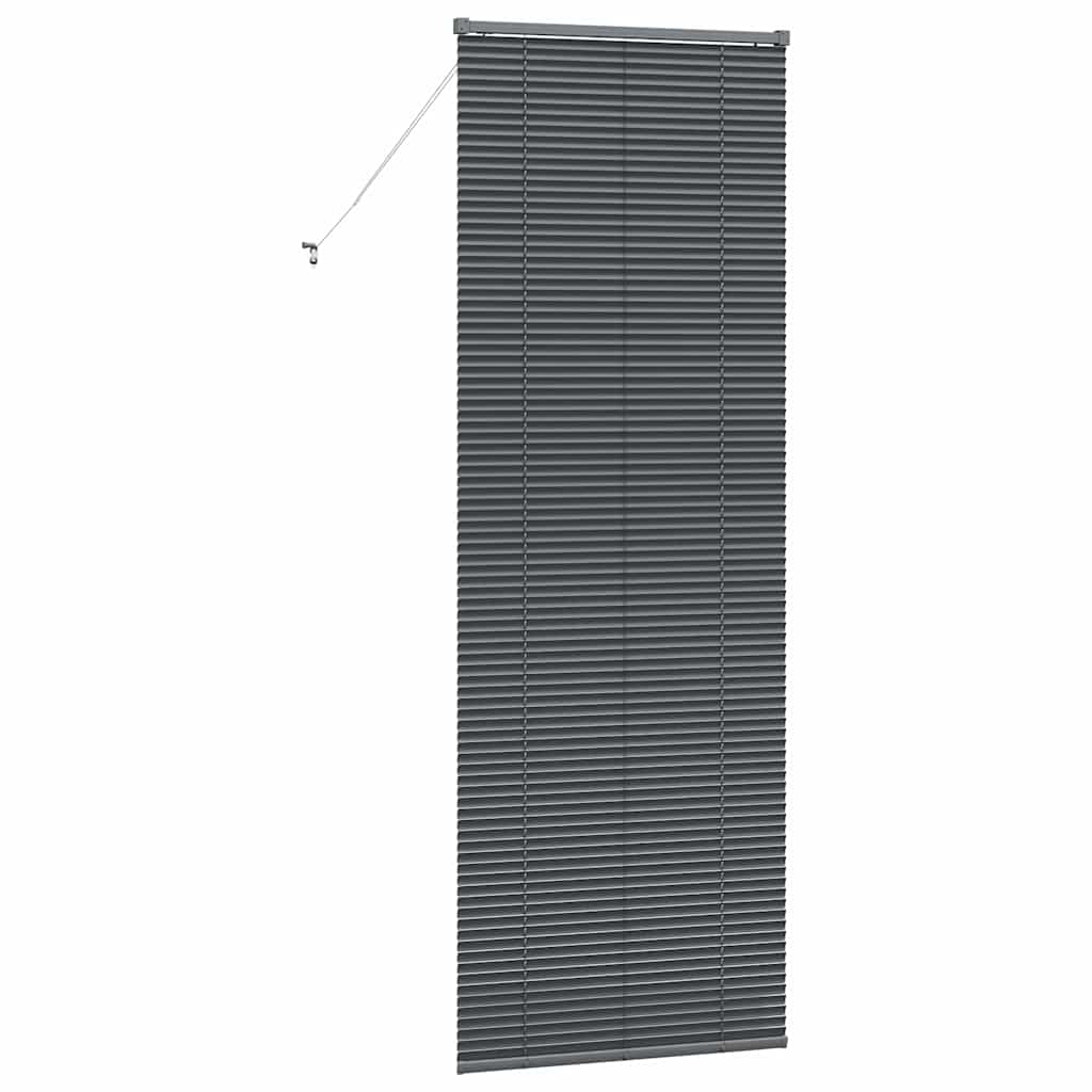 vidaXL Βενετσιάνικες Ρόδες Σκούρο Γκρι 220 x 75 εκ Αλουμίνιο